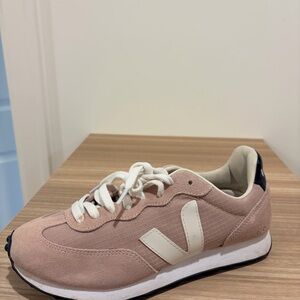 Veja Rio Blanco Soft Pink and Cream Sneakers